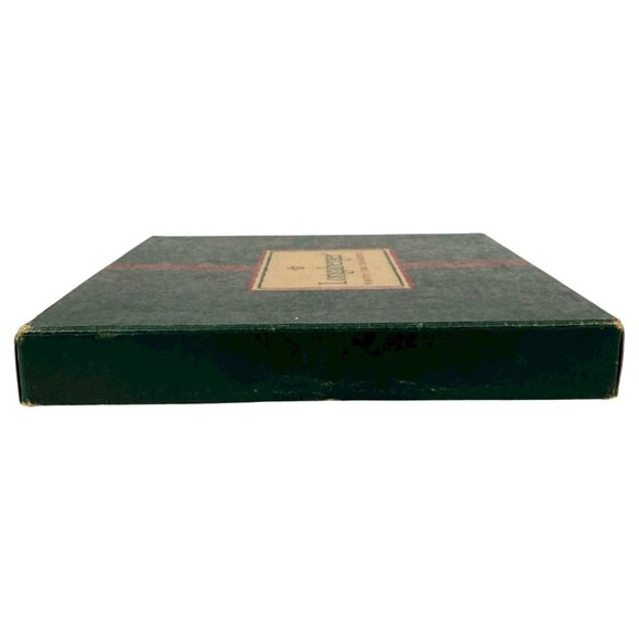 New 2001 Longaberger Pewter Star Ornament Set Of 3 Red Ribbon In Original Box - Picture 10 of 12